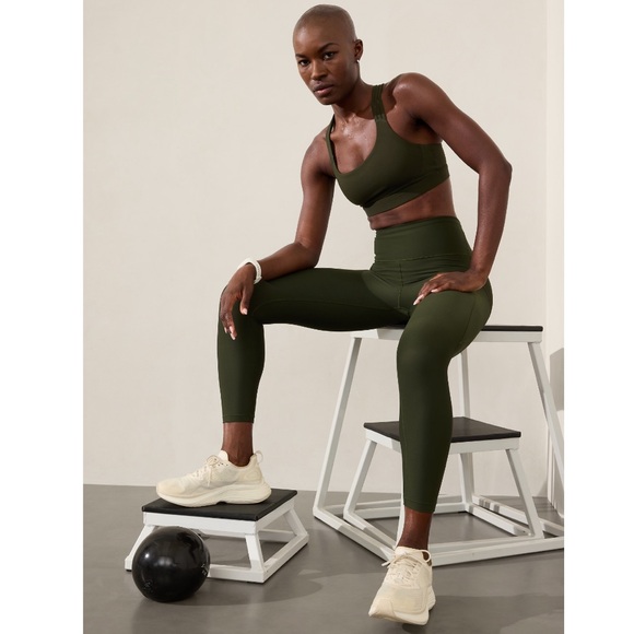 NWT Athleta Train Free Sports Bra D-DD | Aspen Olive - Picture 4 of 12